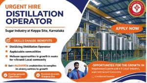 Urgent Hiring for Distillation Operator – Sugar Industry Keppa Site, Karnataka (Apply Now)