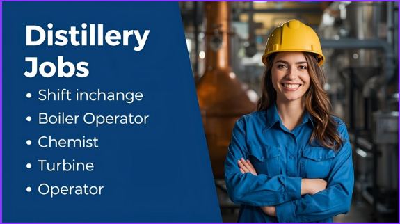 Distillery Jobs in MP - Shift Incharge, Boiler Operator, Chemist, Turbine Operator
