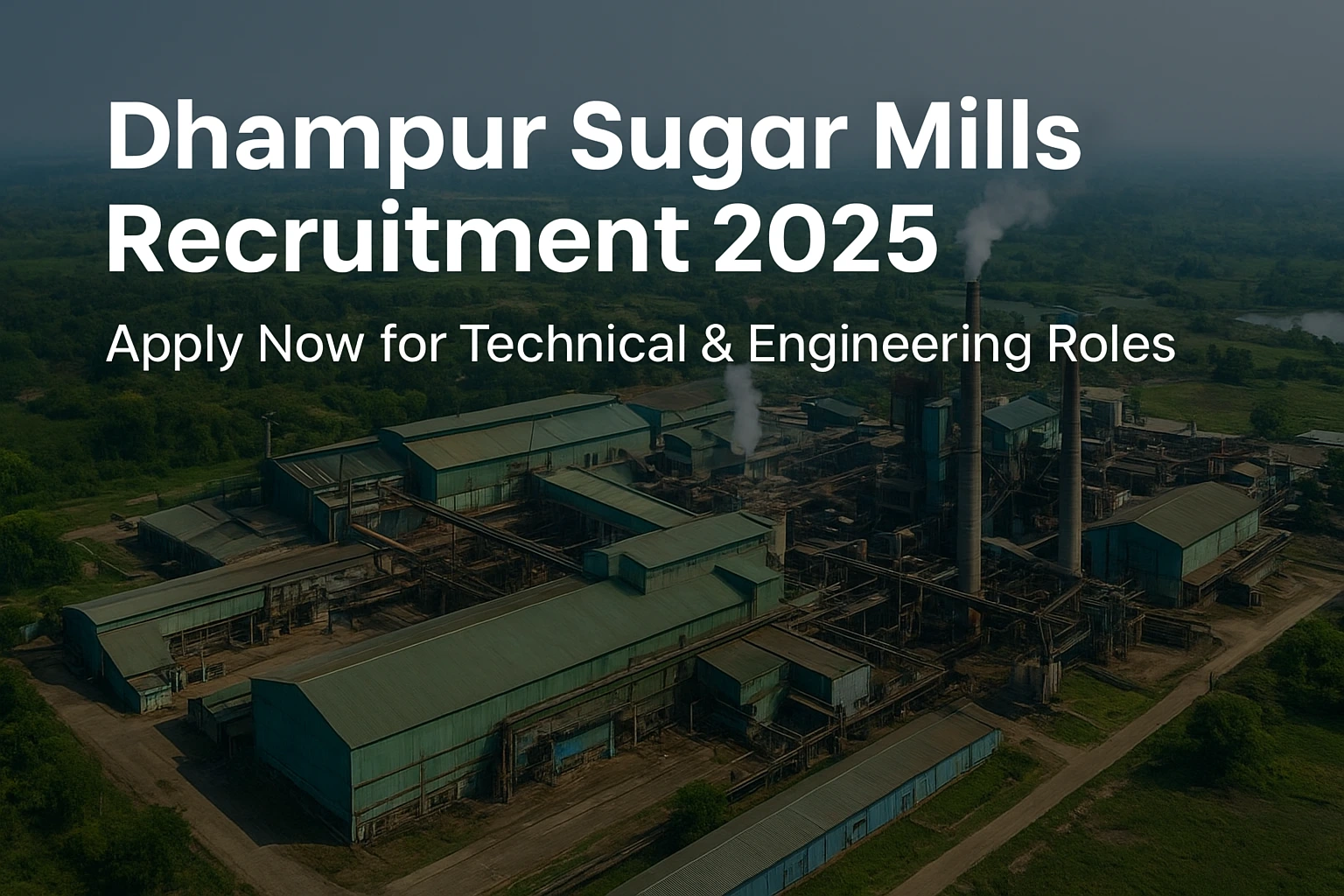Dhampur Sugar Mills Recruitment 2025 | नौकरी का सुनहरा अवसर – तुरंत अप्लाई करें