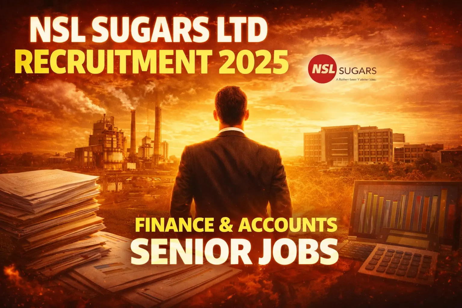 NSL Sugars Ltd Recruitment 2025 | Finance & Accounts Senior Jobs