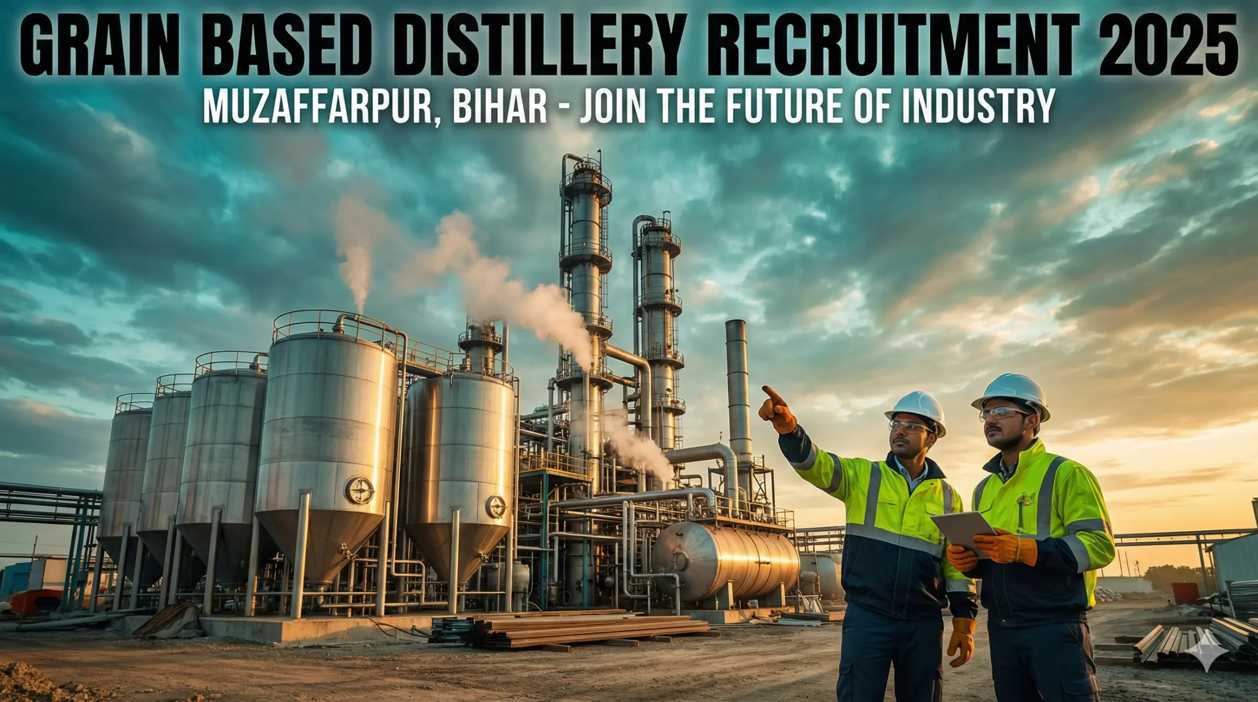 Grain Based Distillery Recruitment 2025 in Muzaffarpur Bihar