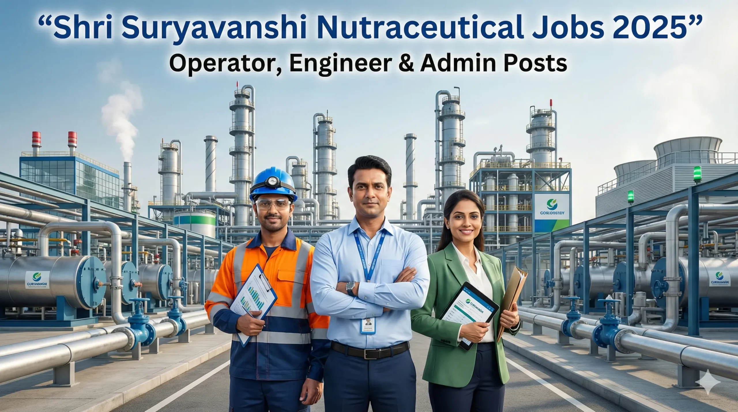 Shri Suryavanshi Nutraceutical Jobs 2025 – Operator, Engineer & Admin Posts