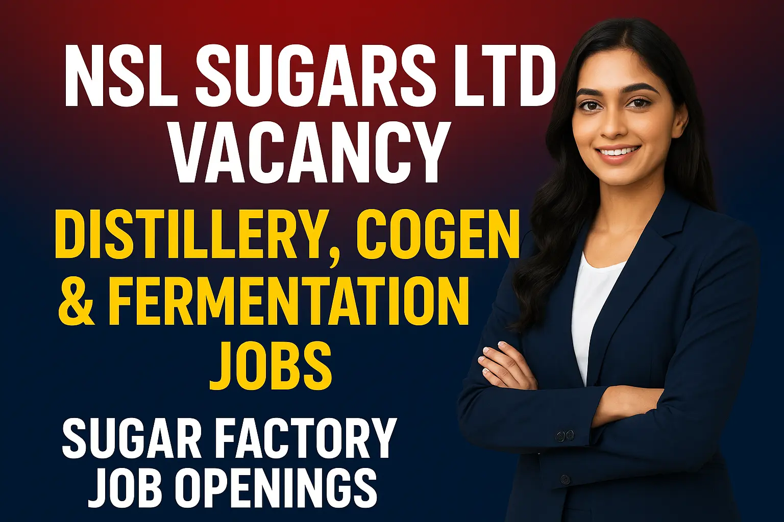 NSL Sugars Vacancy | Distillery, Cogen & Fermentation Jobs | Sugar Factory Job Openings
