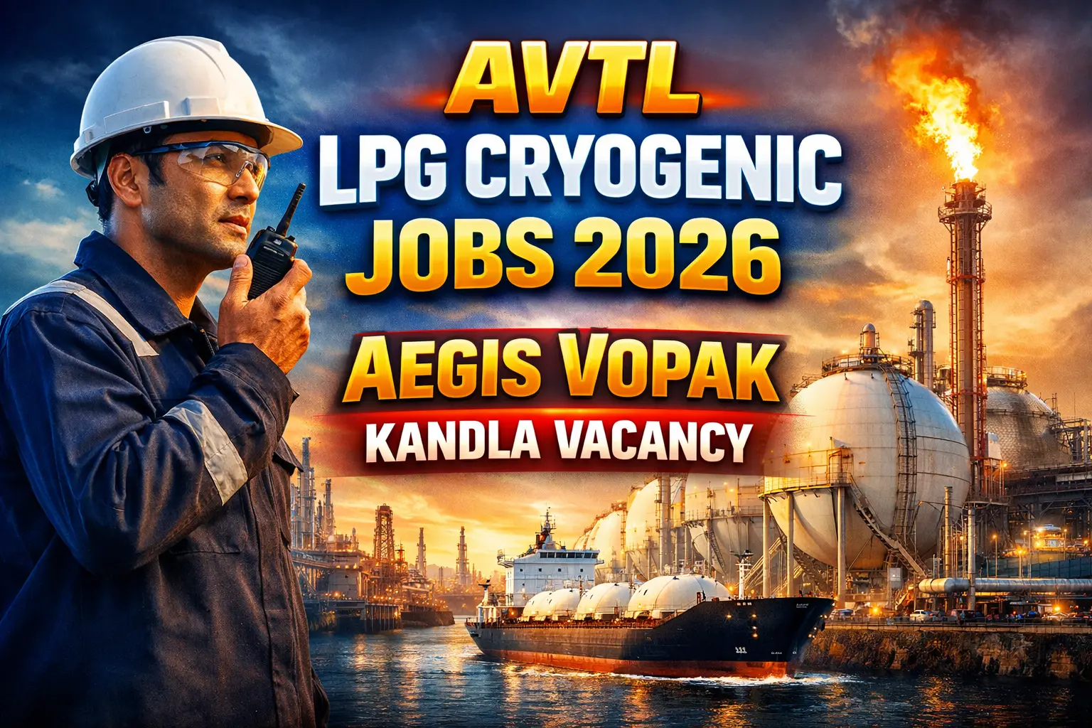AVTL LPG Cryogenic Jobs 2026 | Aegis Vopak Kandla Vacancy