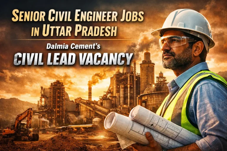Senior Civil Engineer Jobs in Uttar Pradesh: Dalmia Cement’s Civil Lead Vacancy