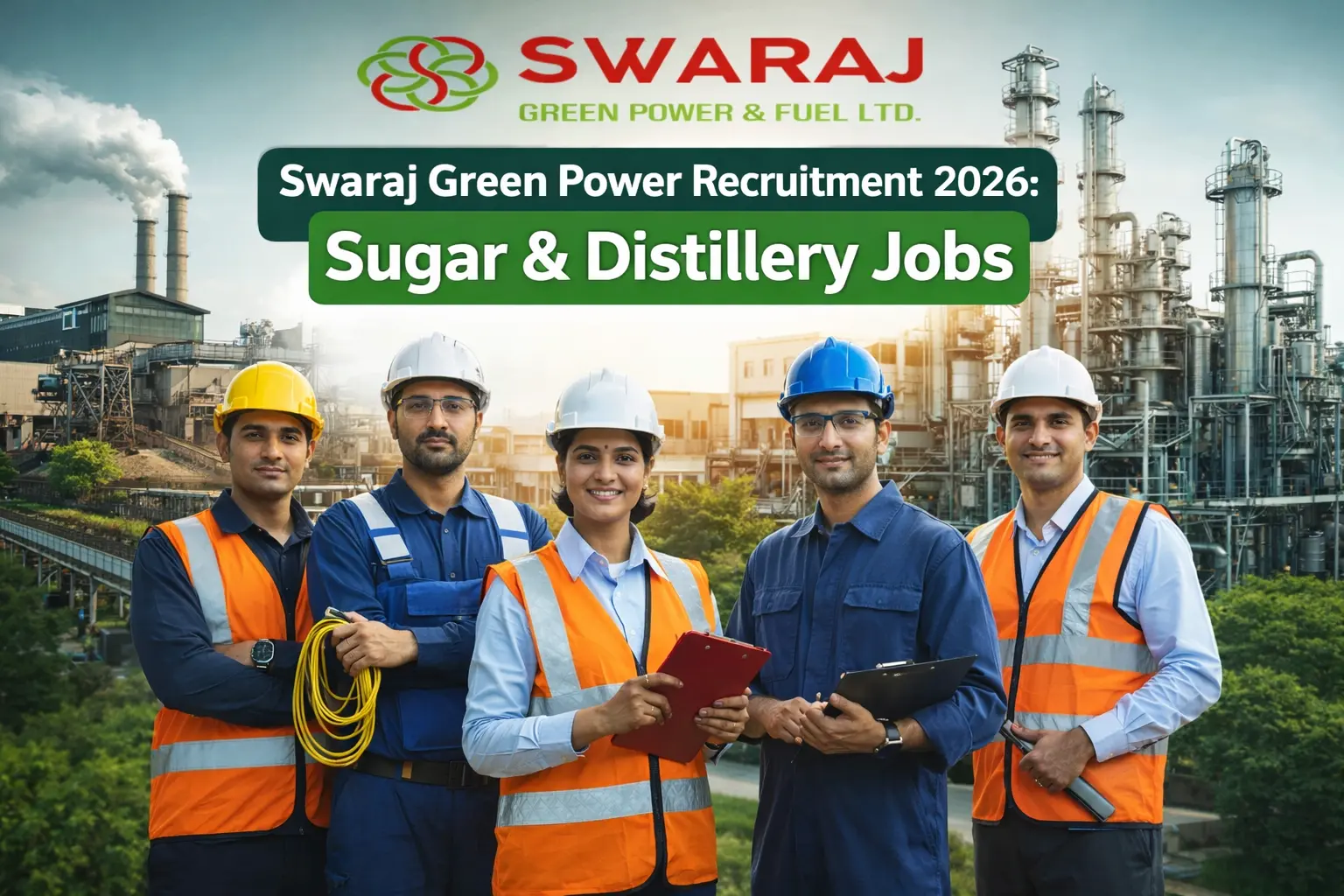 Swaraj Green Power Recruitment 2026: Sugar & Distillery Jobs