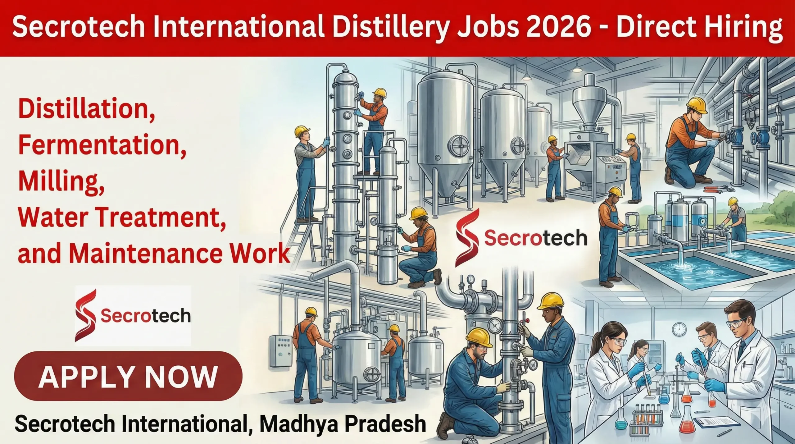 Secretech International Distillery Jobs 2026 - Direct Hiring