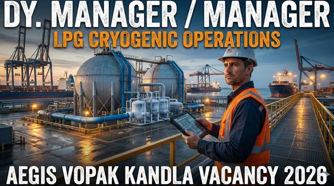 AVTL LPG Cryogenic Jobs 2026 | Aegis Vopak Kandla Vacancy
