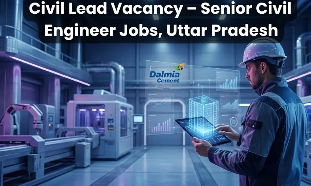 Senior Civil Engineer Jobs in Uttar Pradesh: Dalmia Cement’s Civil Lead Vacancy