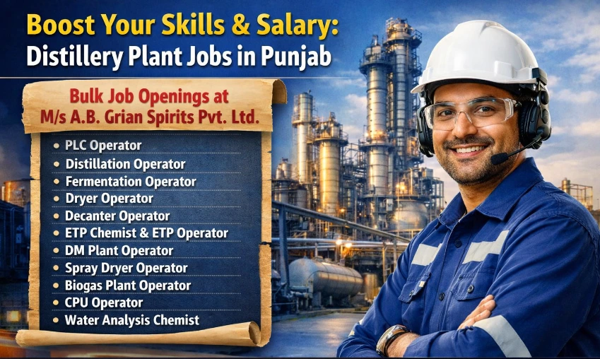 Boost Your Skills & Salary: Distillery Plant Jobs in Punjab