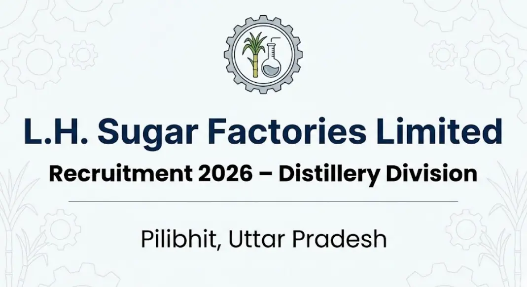 L.H. Sugar Factories Hiring 2026 – Distillery Jobs Pilibhit