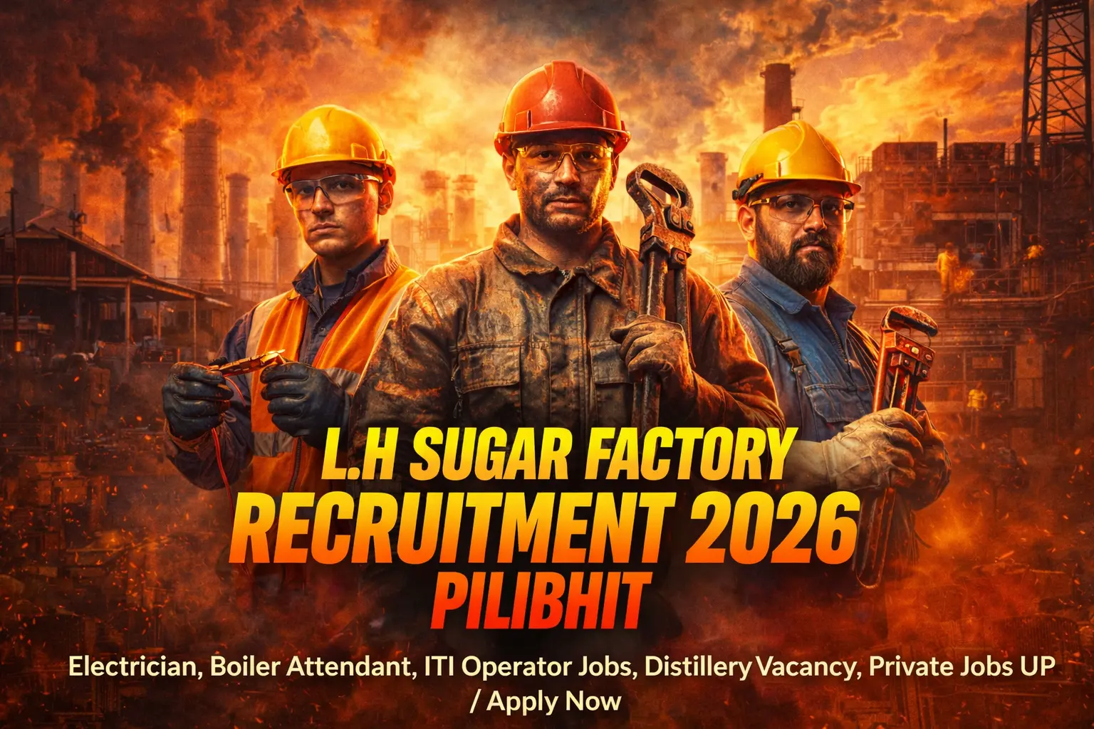 L.H Sugar Factory Jobs 2026: ITI, Electrician Vacancy UP