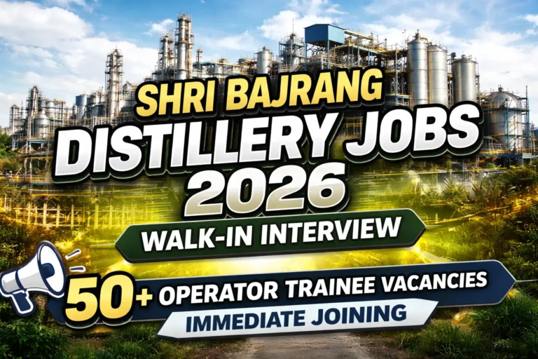 Shri Bajrang Distillery Jobs 2026