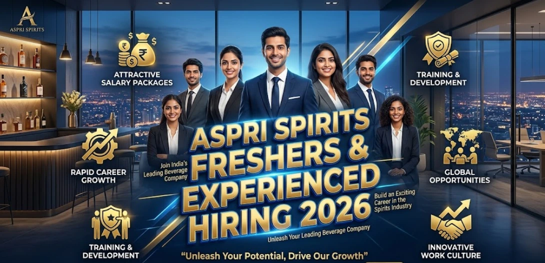 Aspri Spirits Pvt Ltd | Urgent Jobs Freshers & Experienced