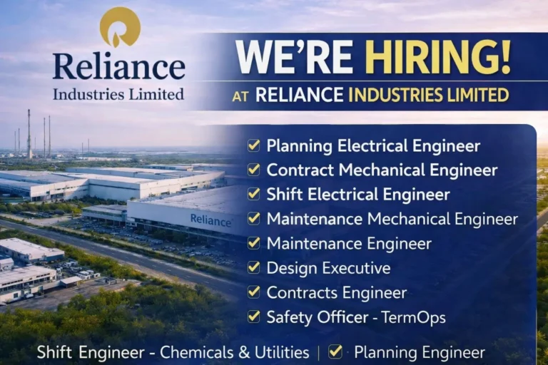 Reliance Industries Jamnagar Recruitment