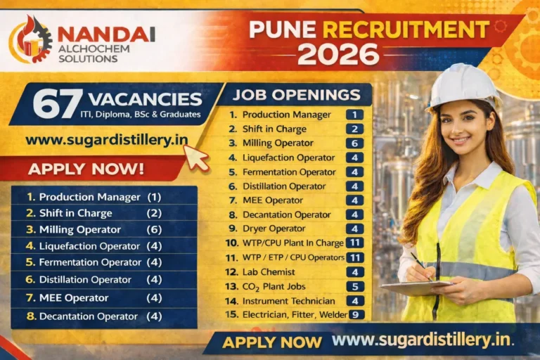 Nandai Alchochem Pune Recruitment 2026 | Multiple Vacancies