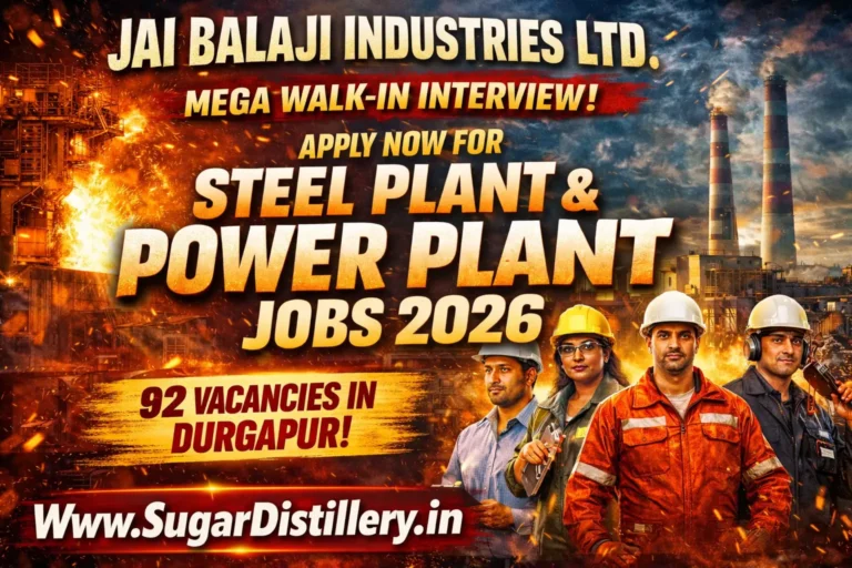 Jai Balaji Industries Recruitment 2026 | Walk-In Jobs India