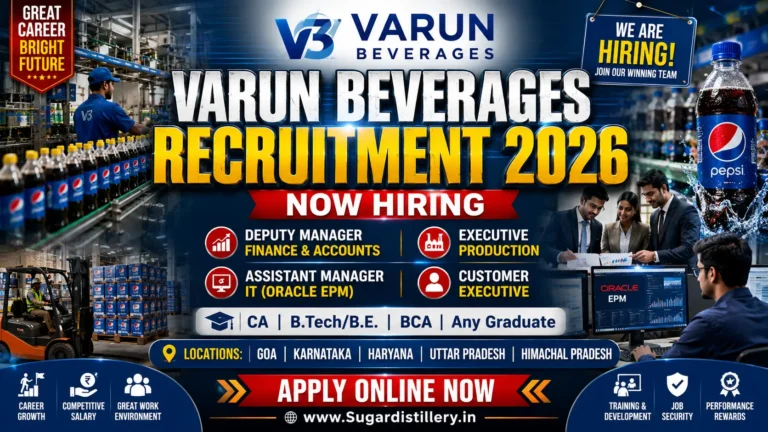 Varun Beverages Recruitment 2026: Apply Online Multiple Jobs