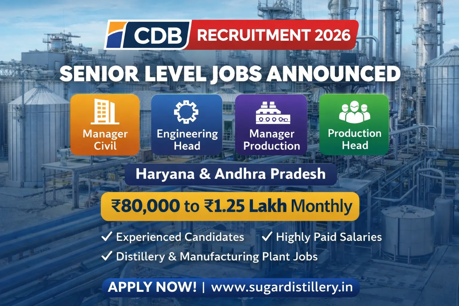 CDB Group Recruitment 2026: Multiple Senior-Level Vacancies