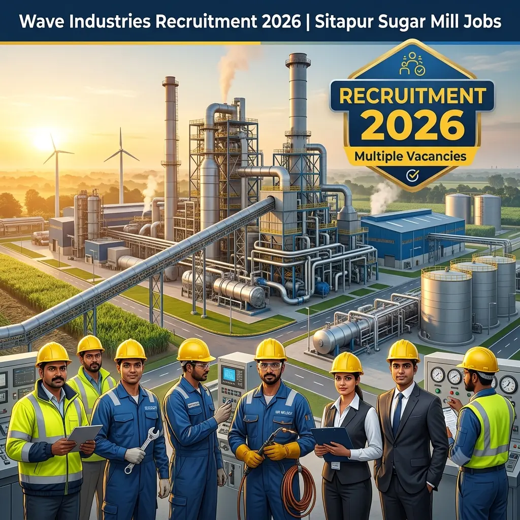 Wave Industries Recruitment 2026 Sitapur Sugar Mill Jobs Multiple Vacancies at N.R. Infracon Pvt. Ltd.