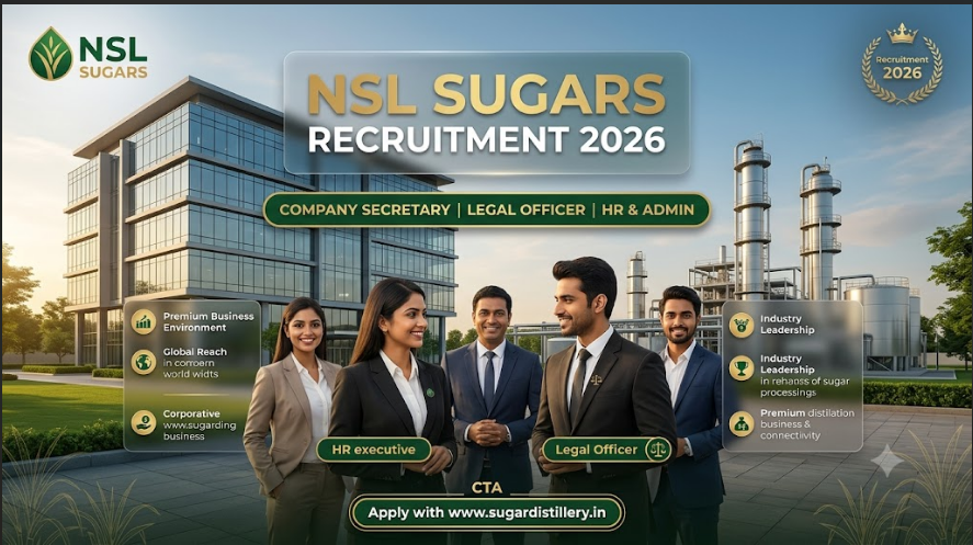 NSL Sugars Recruitment 2026 Apply Online, Salary & Job Posts