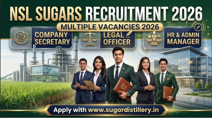 NSL Sugars Recruitment 2026 Apply Online, Salary & Job Posts