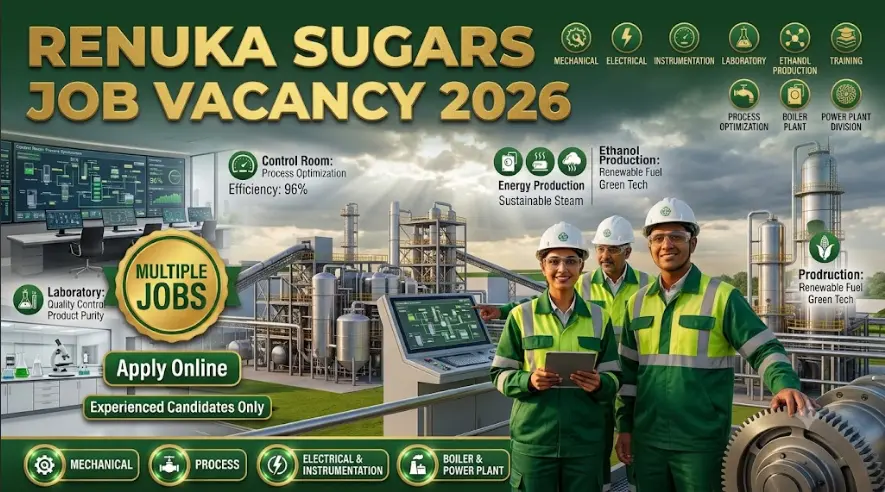Renuka Sugars Recruitment 2026 | Multiple Jobs Apply Online