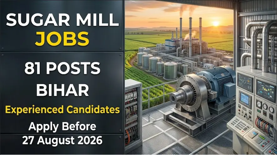 HPCL Biofuels Recruitment 2026 | 81 Bihar Sugar Mill Jobs