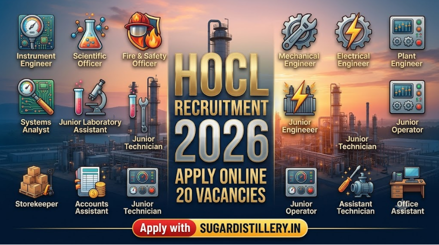 HOCL Recruitment 2026: Apply Online for 20 Vacancies
