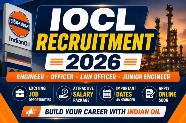 IOCL Recruitment 2026: Exciting Engineer, Officer & JE Jobs