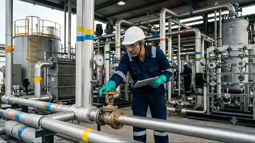 DCM Shriram Field Operator working in Calcium Chloride chemical plant