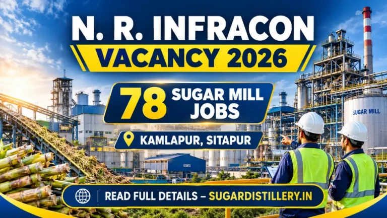 N. R. Infracon Vacancy 2026 78 Sugar Mill Jobs in Sitapur