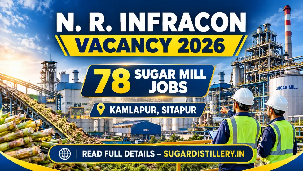 N. R. Infracon Vacancy 2026 78 Sugar Mill Jobs in Sitapur