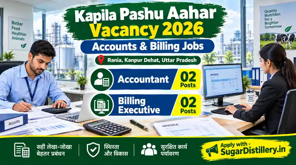 Kapila Pashu Aahar Vacancy 2026 Accountant Billing Executive jobs