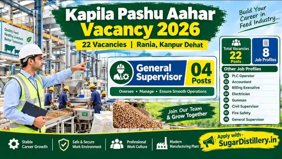 Kapila Pashu Aahar Vacancy 2026 22 posts Rania Kanpur Dehat
