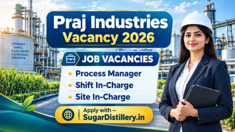 Praj Industries Vacancy 2026 for Process Manager Shift In-Charge and Site In-Charge