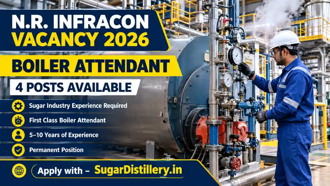 N.R. Infracon Boiler Attendant Vacancy 2026 – 4 Posts