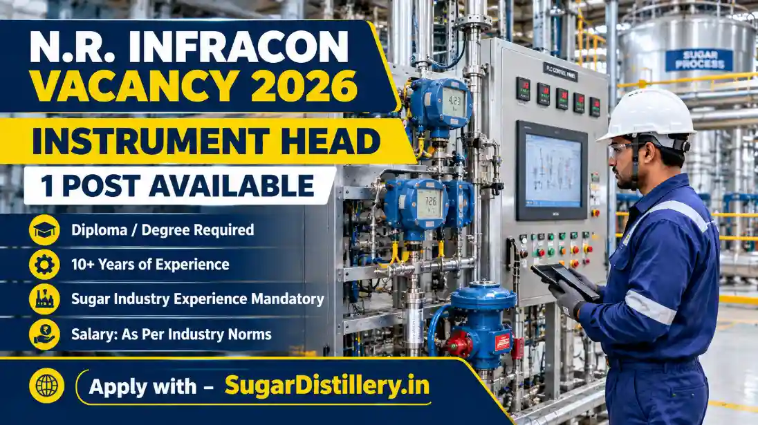 N.R. Infracon Instrument Head Vacancy 2026 – 1 Post