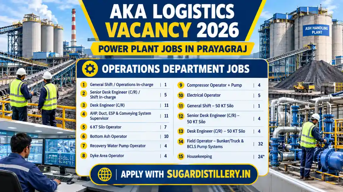 AKA Logistics Operations Jobs 2026 for Desk Engineers, Silo Operators and Field Operators