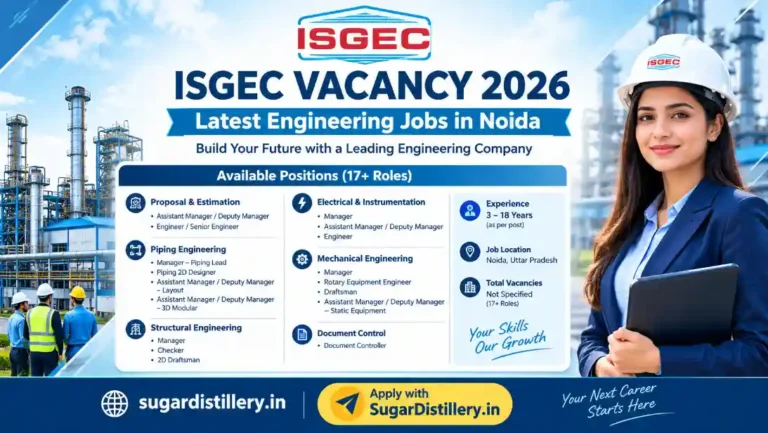 ISGEC Vacancy 2026 Engineering Jobs in Noida for Experienced Professionals