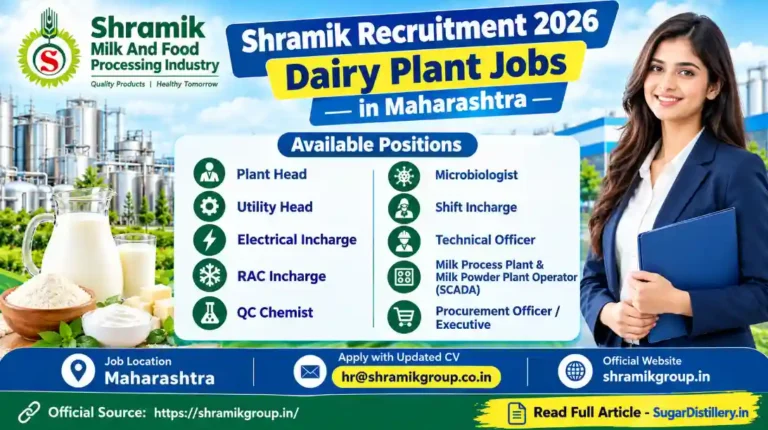 Shramik Recruitment 2026 Dairy Plant Jobs in Maharashtra